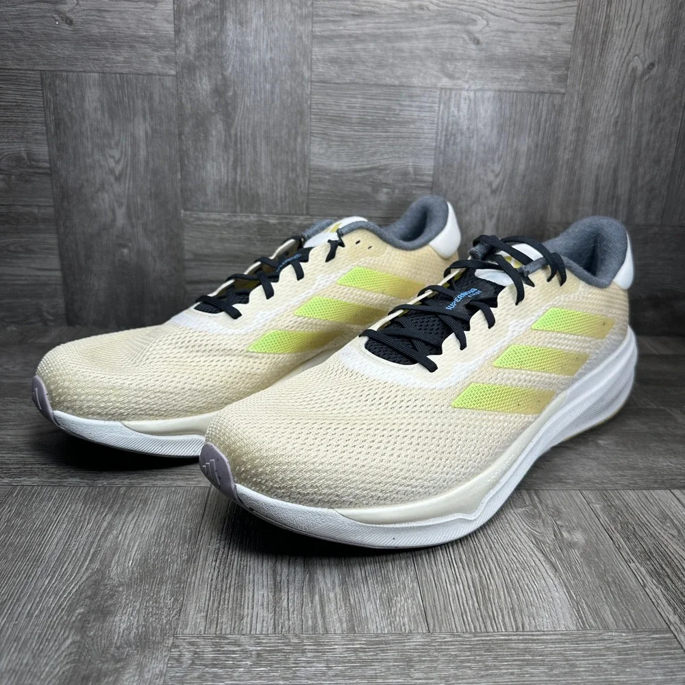 Adidas Supernova Stride MFTP Mens 13 Cream Lime Green Running NEW IG8322